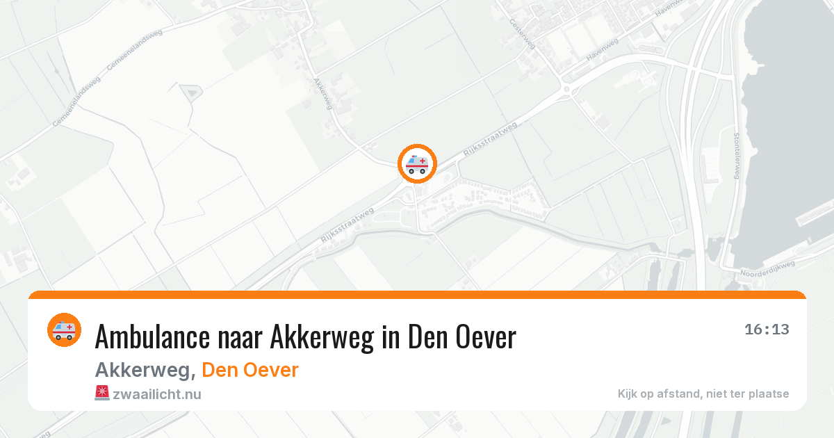 Ambulance naar Akkerweg in Den Oever — 7 mei 2026
