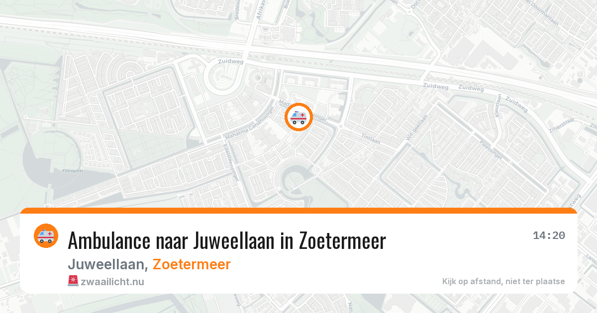 Ambulance naar Juweellaan in Zoetermeer — 1 jun 2026