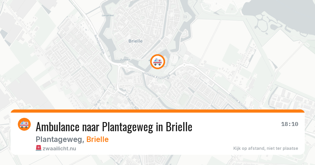 Ambulance naar Plantageweg in Brielle — 11 jul 2026