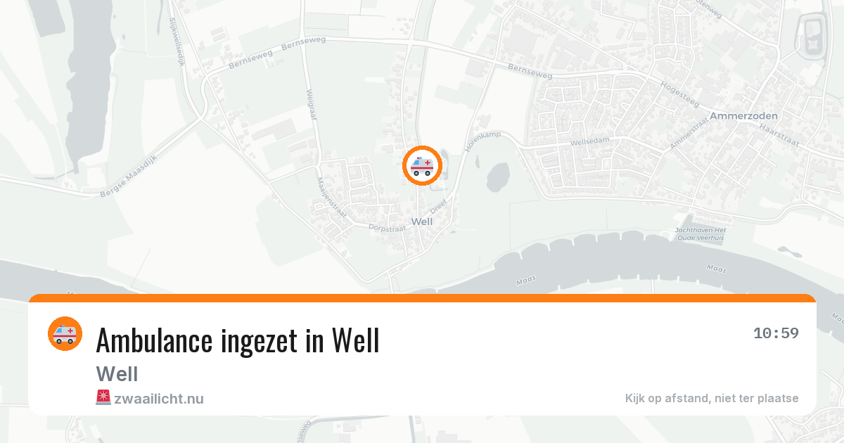 Ambulance ingezet in Well — 18 mei 2026