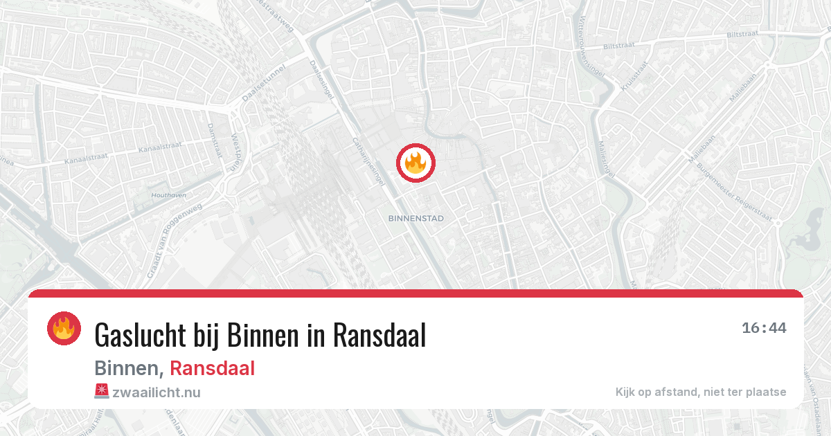 Gaslucht bij Binnen in Ransdaal — 14 mrt 2026