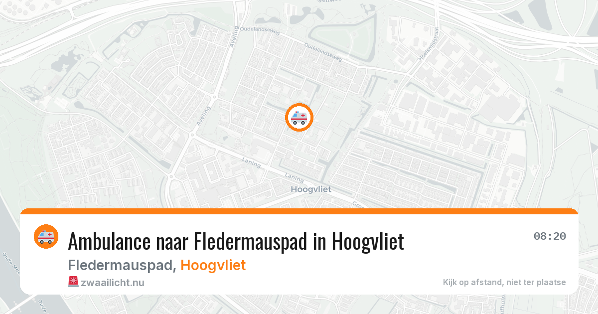 Ambulance naar Fledermauspad in Hoogvliet — 19 jul 2026