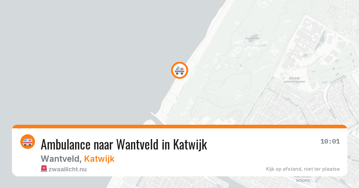 Ambulance naar Wantveld in Katwijk — 24 jul 2026