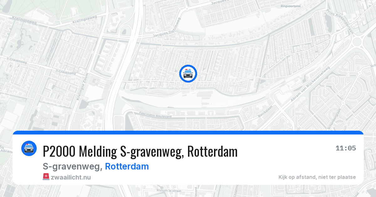 P2000 Melding S-gravenweg, Rotterdam — 26 jul 2026