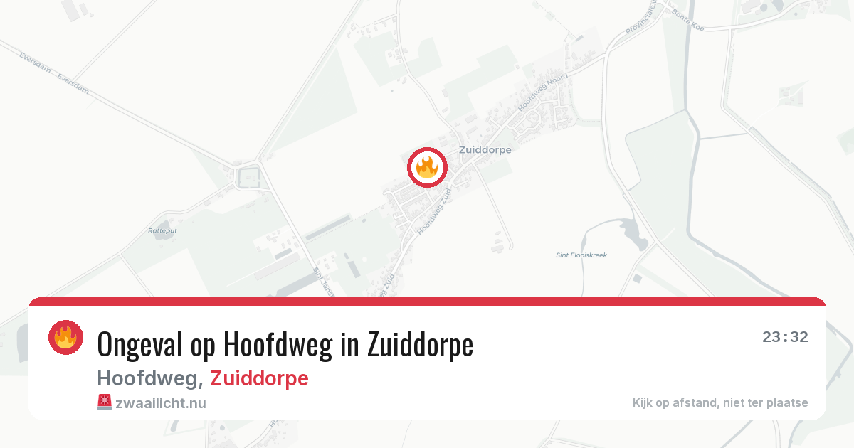 Ongeval op Hoofdweg in Zuiddorpe — 2 mrt 2026