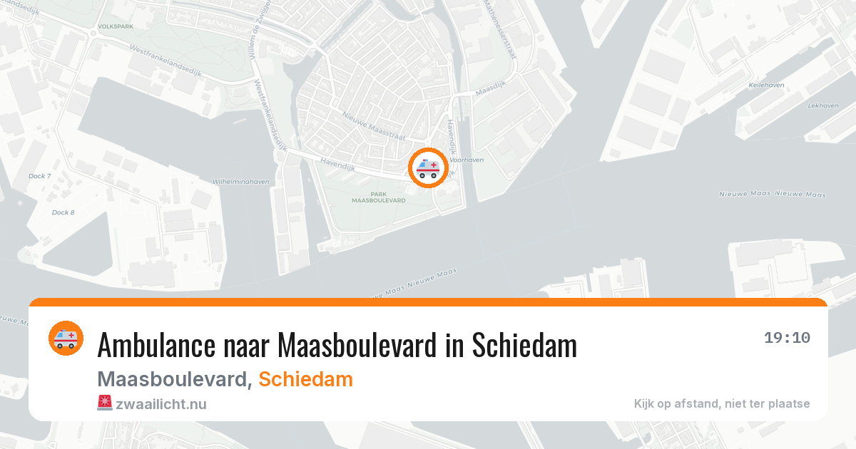 Ambulance naar Maasboulevard in Schiedam — 3 jun 2026