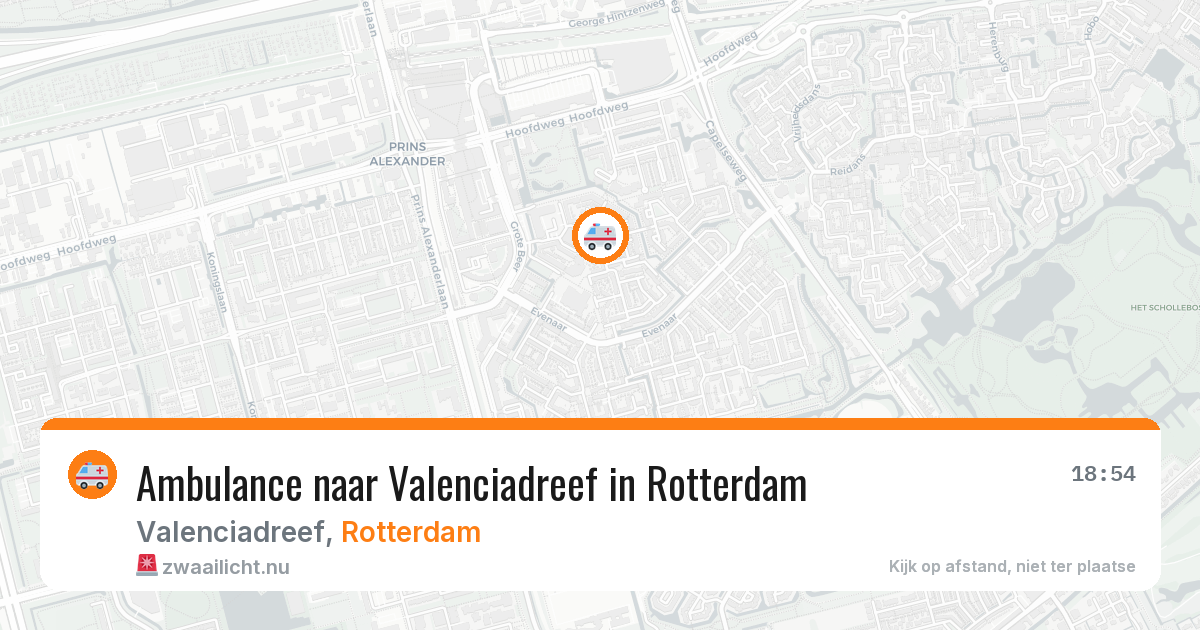 Ambulance naar Valenciadreef in Rotterdam — 24 jul 2026