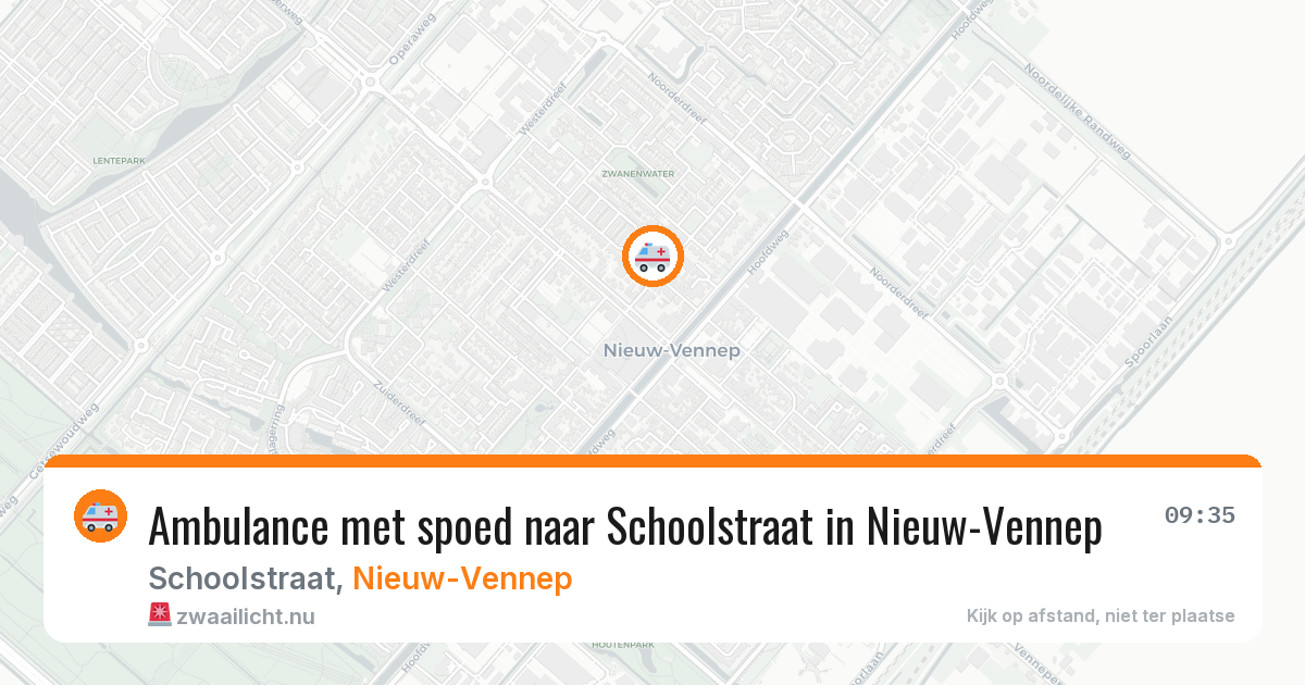 Ambulance met spoed naar Schoolstraat in Nieuw-Vennep — 2 apr 2026