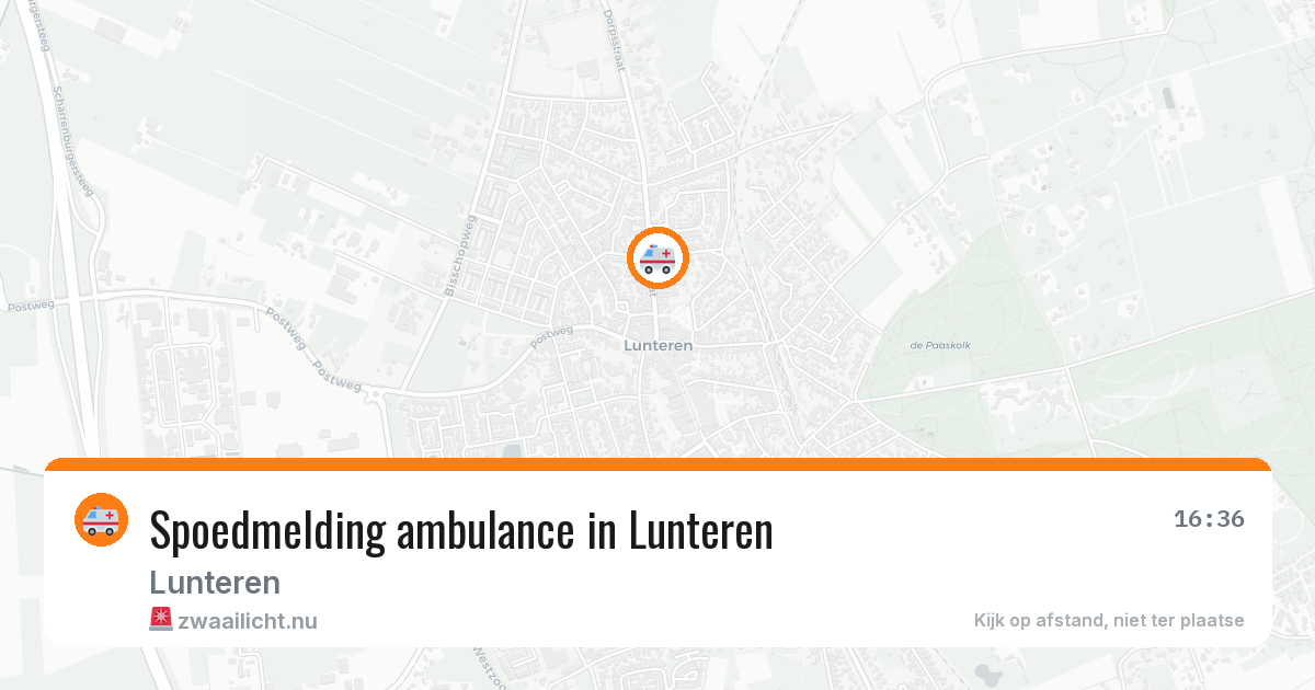 Spoedmelding ambulance in Lunteren — 23 jul 2026