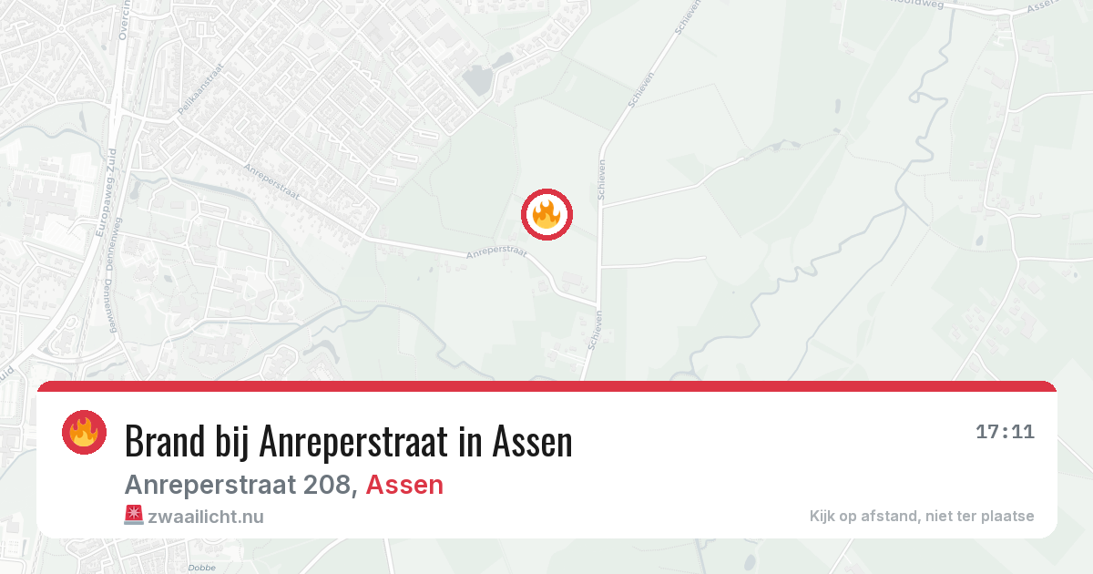 Brand bij Anreperstraat in Assen — 21 mrt 2026