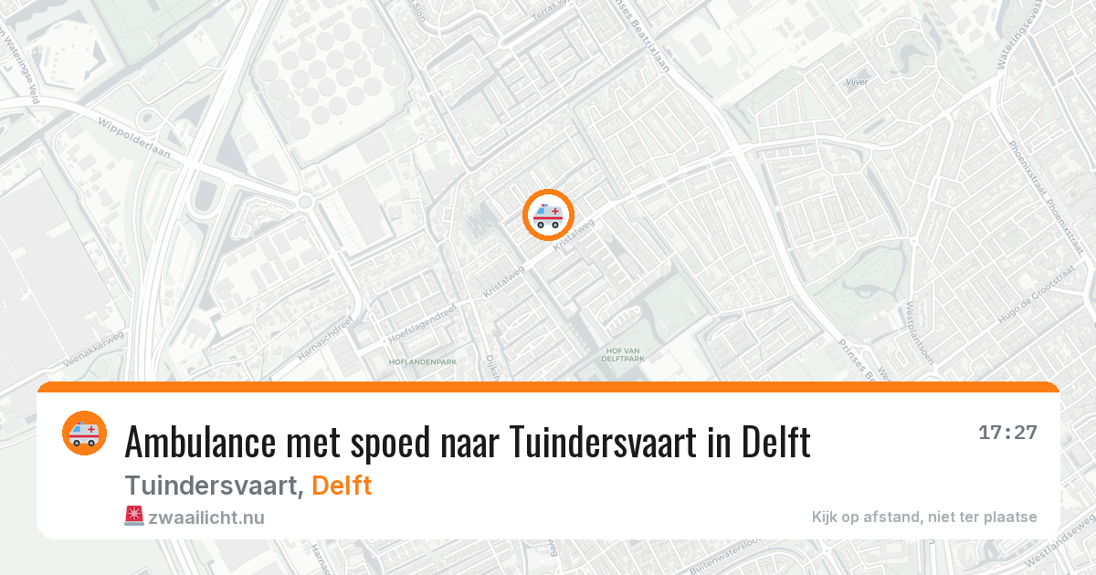 Ambulance met spoed naar Tuindersvaart in Delft — 27 jan 2026