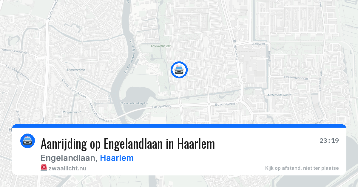 Aanrijding op Engelandlaan in Haarlem — 1 apr 2026