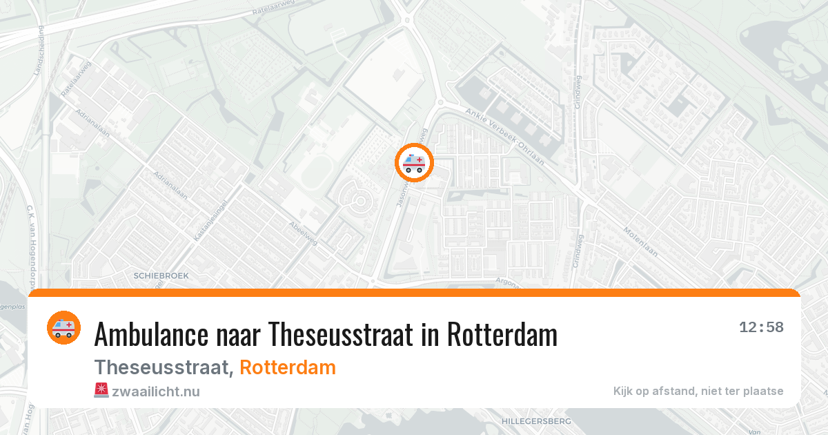 Ambulance naar Theseusstraat in Rotterdam — 4 jun 2026
