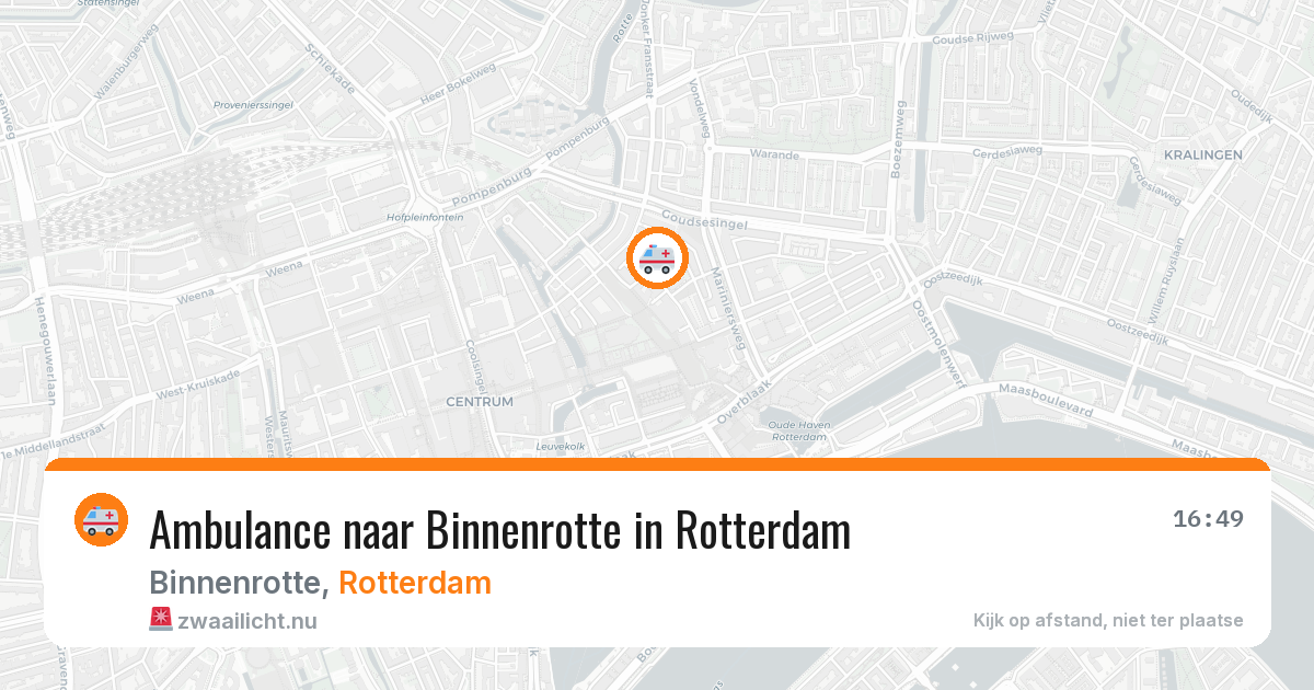 Ambulance naar Binnenrotte in Rotterdam — 27 mei 2026