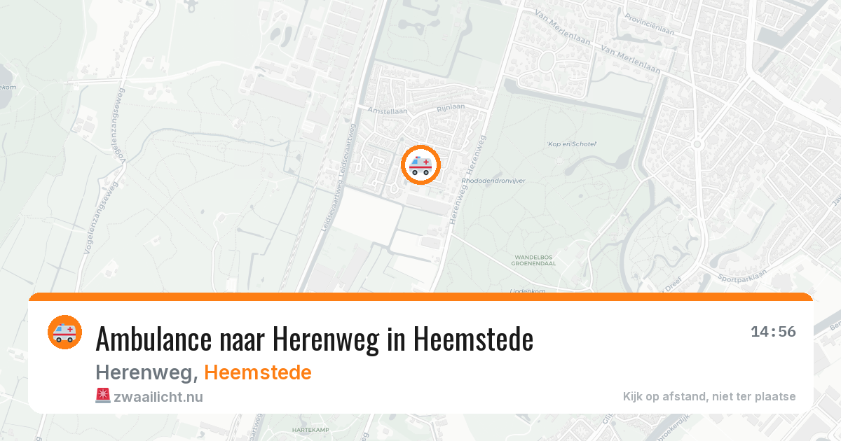 Ambulance naar Herenweg in Heemstede — 13 jul 2026