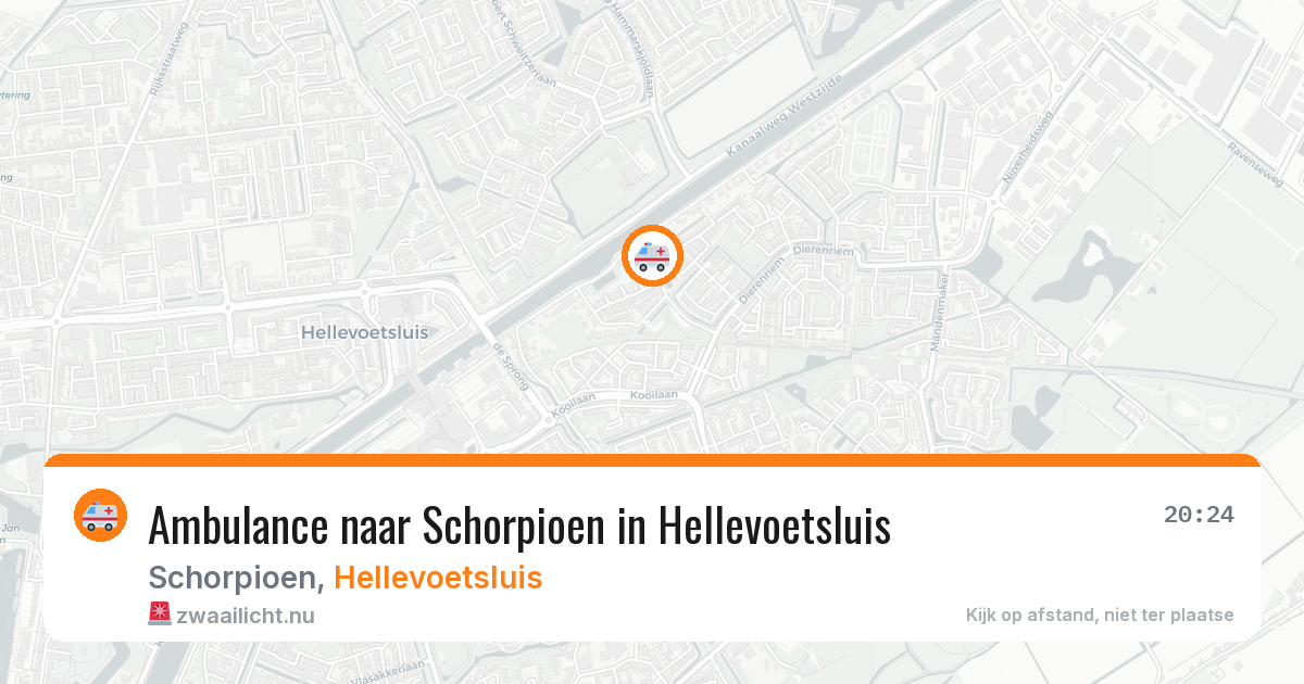 Ambulance naar Schorpioen in Hellevoetsluis — 12 jul 2026