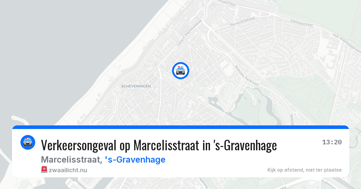 Verkeersongeval op Marcelisstraat in 's-Gravenhage — 22 jul 2026