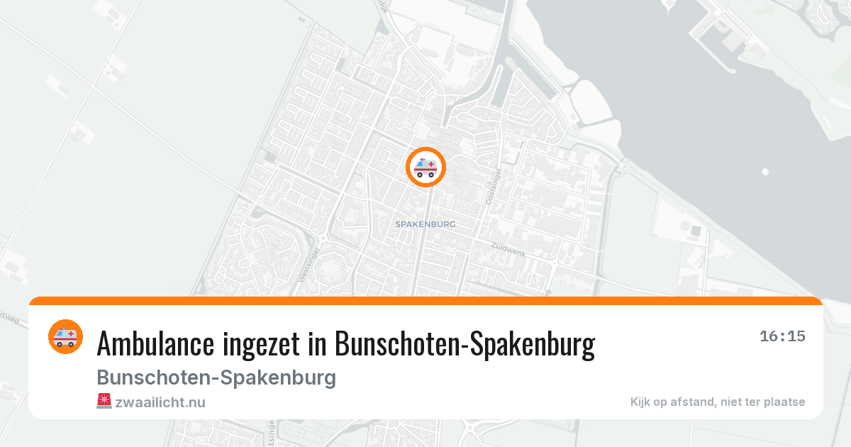 Ambulance ingezet in Bunschoten-Spakenburg — 23 jan 2026