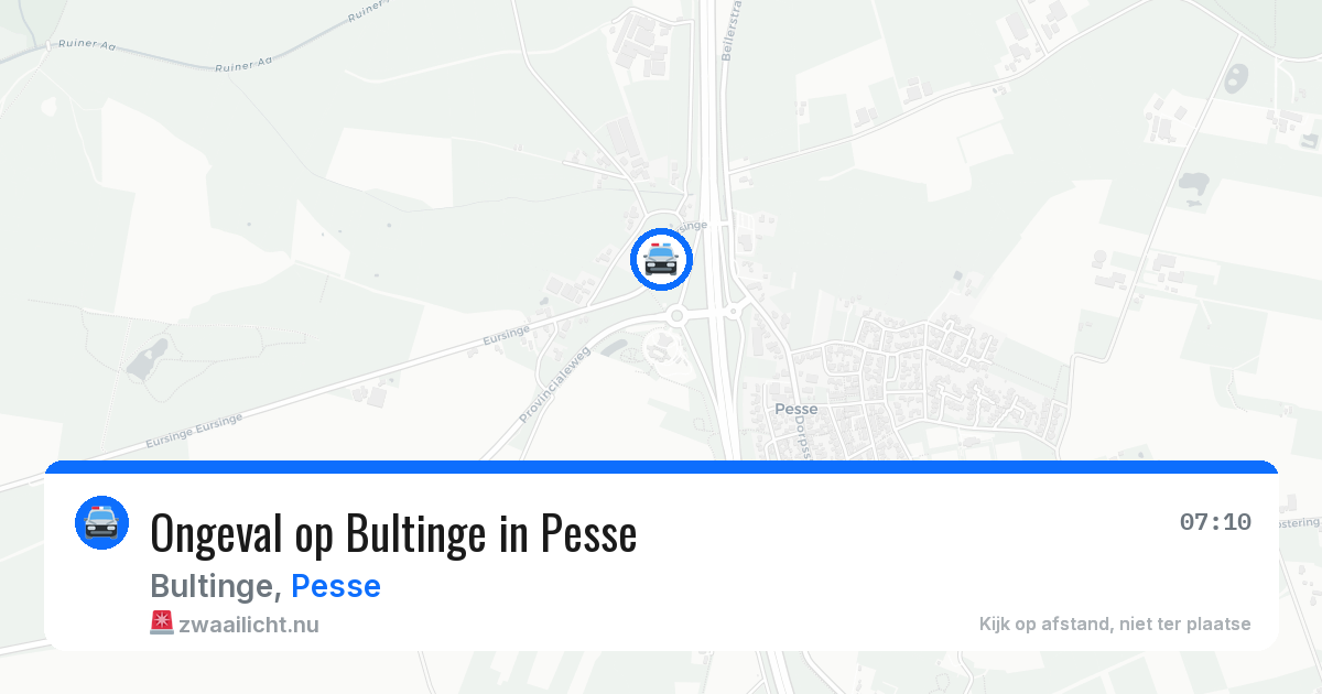 Ongeval op Bultinge in Pesse — 31 mrt 2026