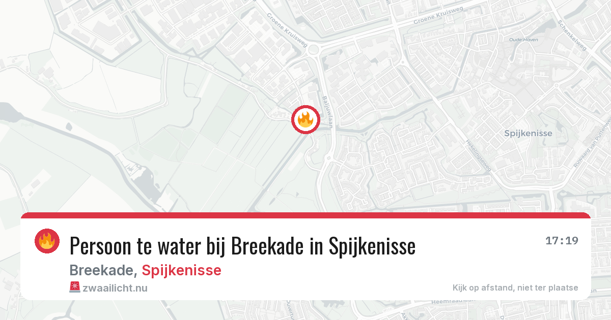 Persoon te water bij Breekade in Spijkenisse — 5 jun 2026