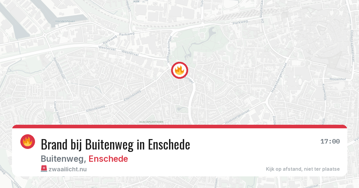 Brand bij Buitenweg in Enschede — 2 jun 2026
