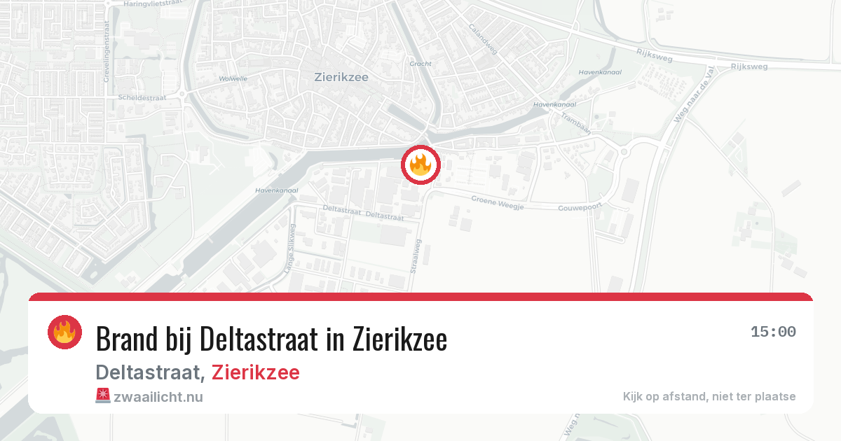 Brand bij Deltastraat in Zierikzee — 25 mrt 2026