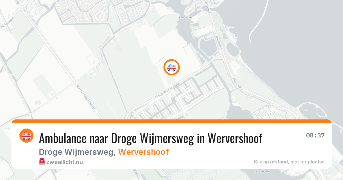 Ambulance naar Droge Wijmersweg in Wervershoof — 27 jun 2026