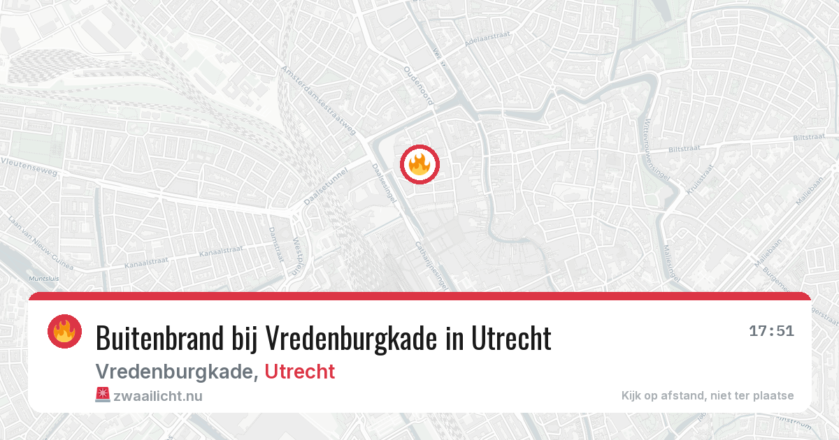 Buitenbrand bij Vredenburgkade in Utrecht — 3 jul 2026