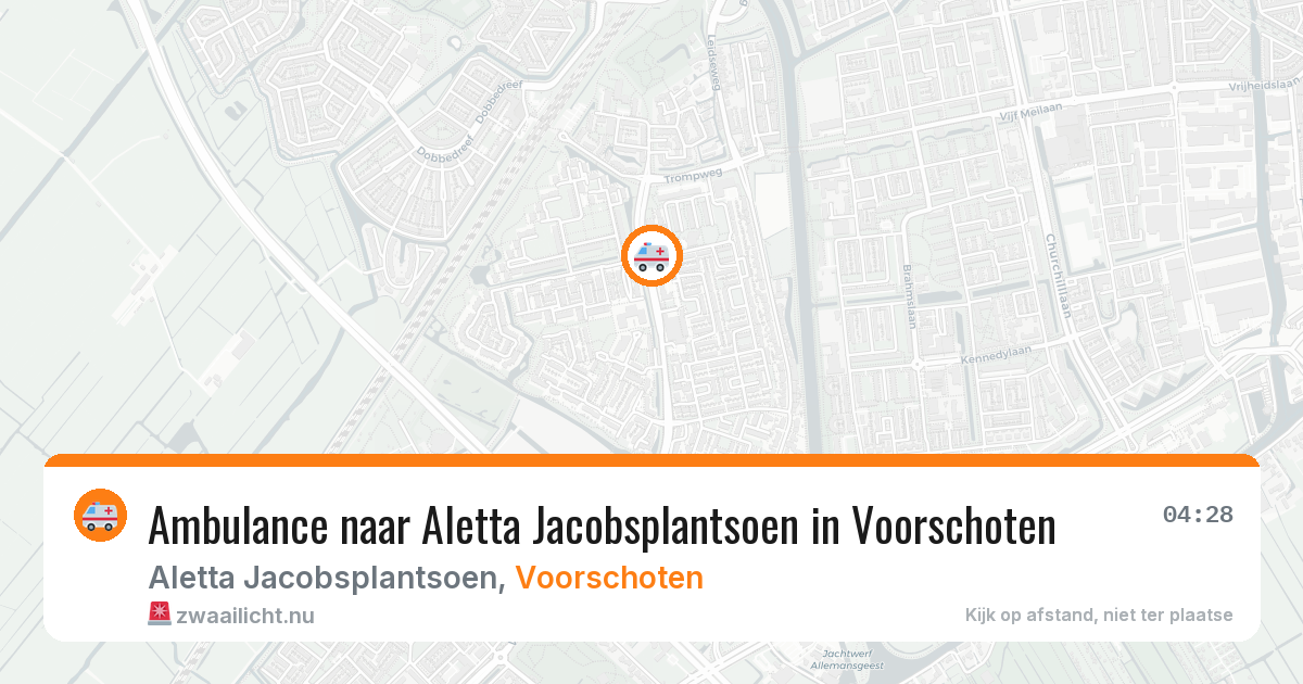 Ambulance naar Aletta Jacobsplantsoen in Voorschoten — 1 jun 2026