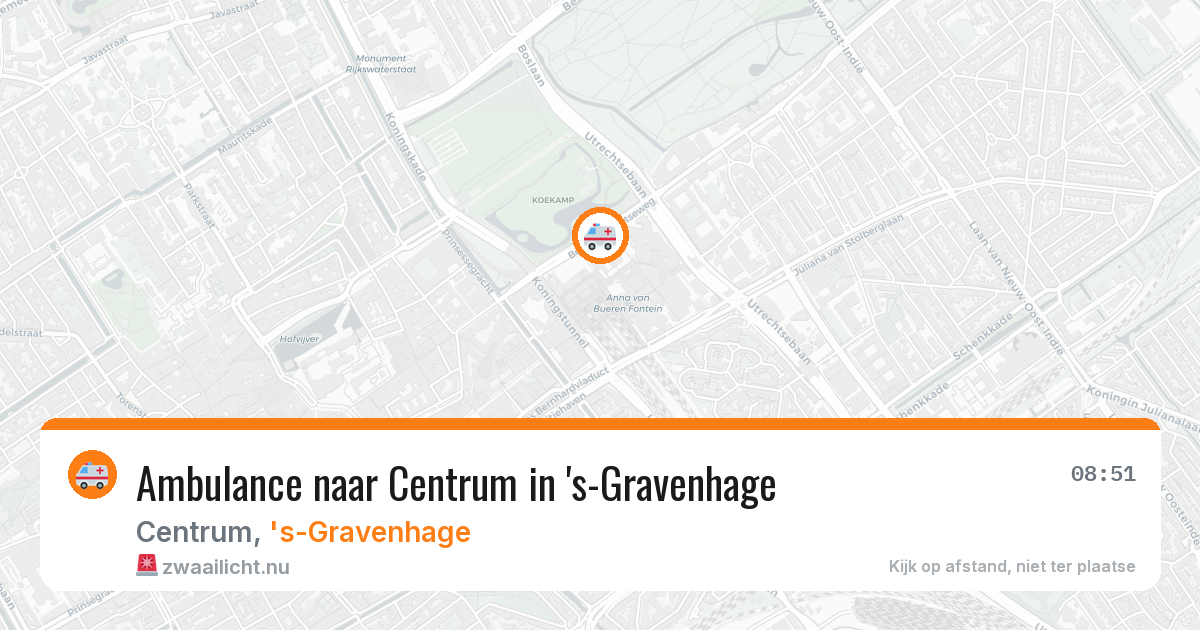 Ambulance naar Centrum in 's-Gravenhage — 24 jul 2026