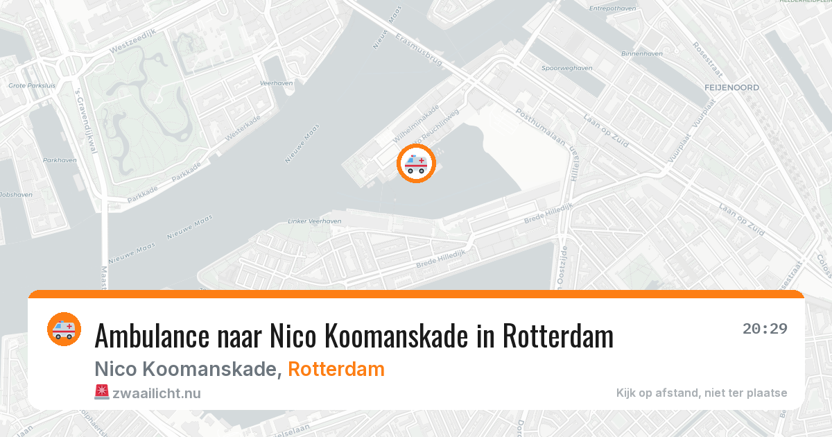 Ambulance naar Nico Koomanskade in Rotterdam — 19 jul 2026