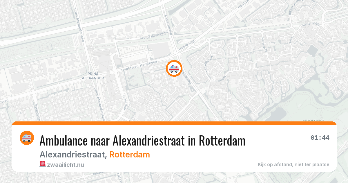 Ambulance naar Alexandriestraat in Rotterdam — 16 jul 2026