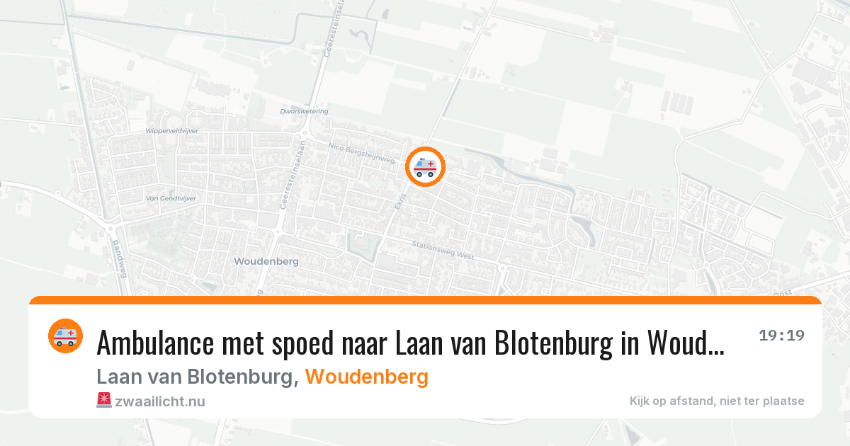 Ambulance met spoed naar Laan van Blotenburg in Woudenberg — 8 mrt 2026