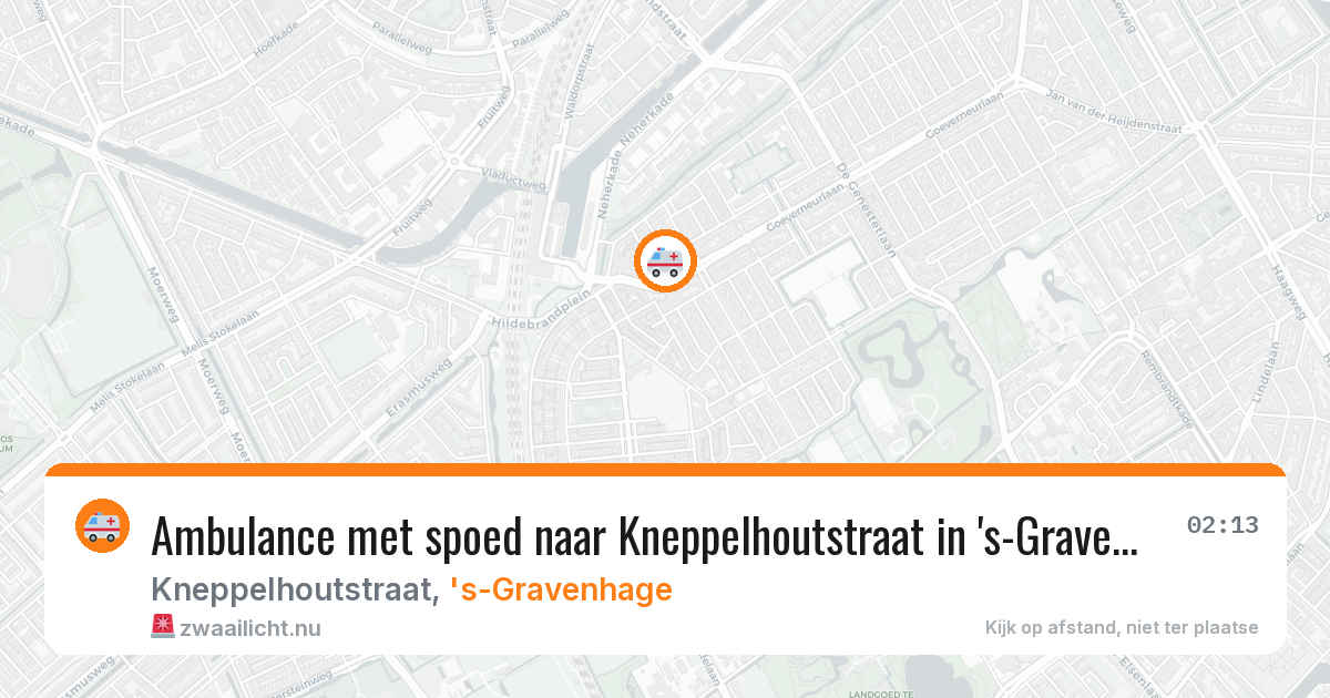 Ambulance met spoed naar Kneppelhoutstraat in 's-Gravenhage — 11 mei 2026