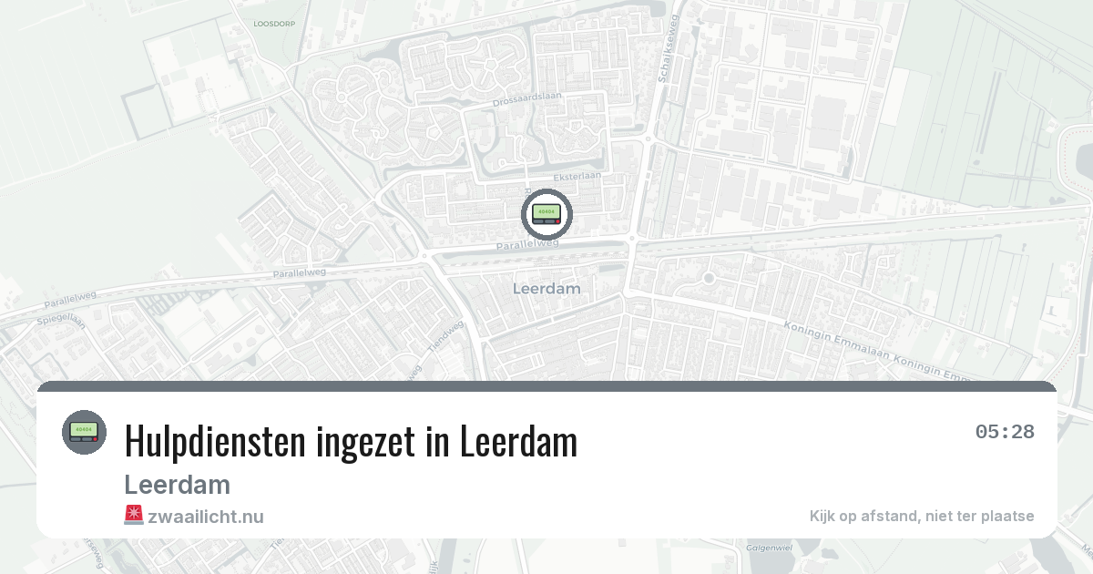 Hulpdiensten ingezet in Leerdam — 4 jun 2026 | 🚨 Zwaailicht.nu