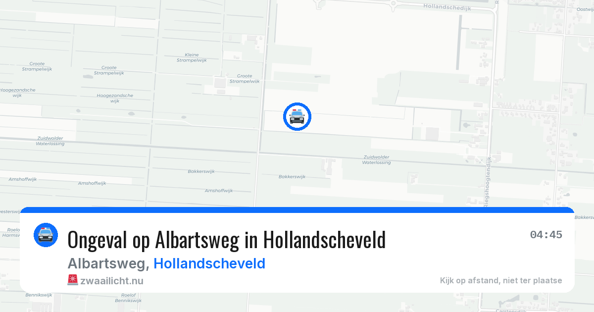 Ongeval op Albartsweg in Hollandscheveld — 18 mei 2026