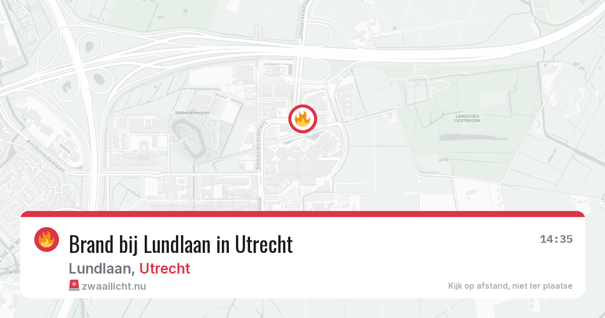 Brand bij Lundlaan in Utrecht — 22 apr 2026