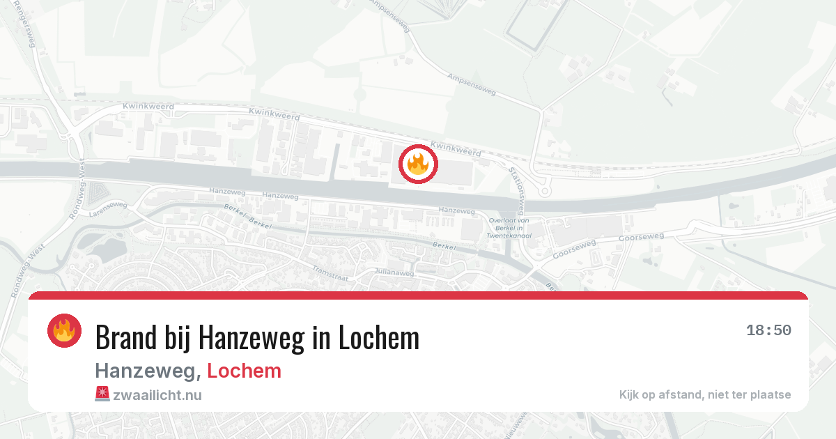 Brand bij Hanzeweg in Lochem — 14 jul 2026