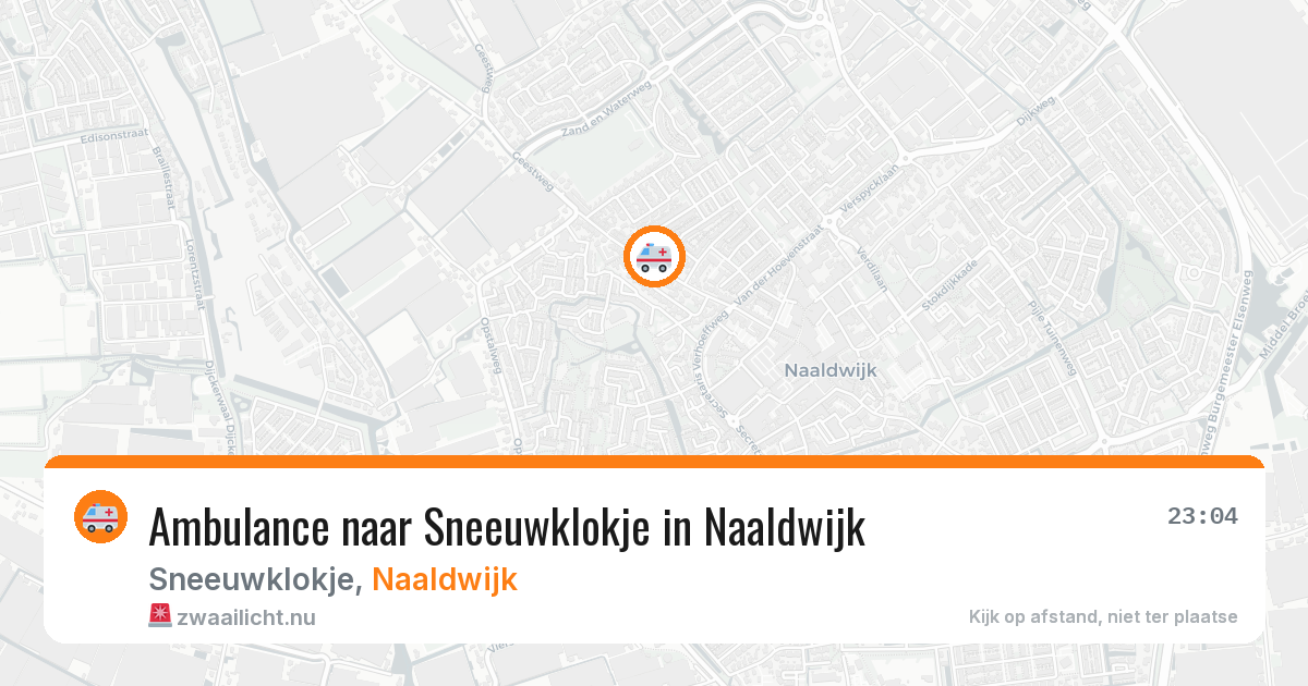 Ambulance naar Sneeuwklokje in Naaldwijk — 13 jul 2026