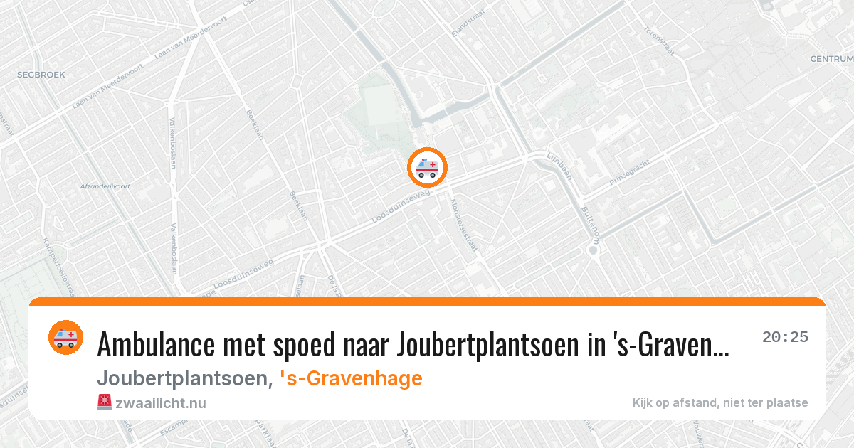 Ambulance met spoed naar Joubertplantsoen in 's-Gravenhage — 27 mei 2026