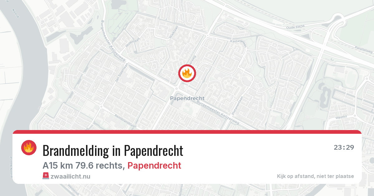 Brandmelding in Papendrecht — 3 jun 2026