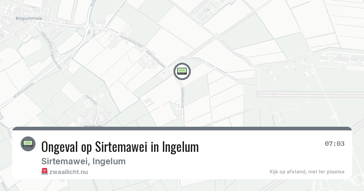 Ongeval op Sirtemawei in Ingelum — 10 feb 2026