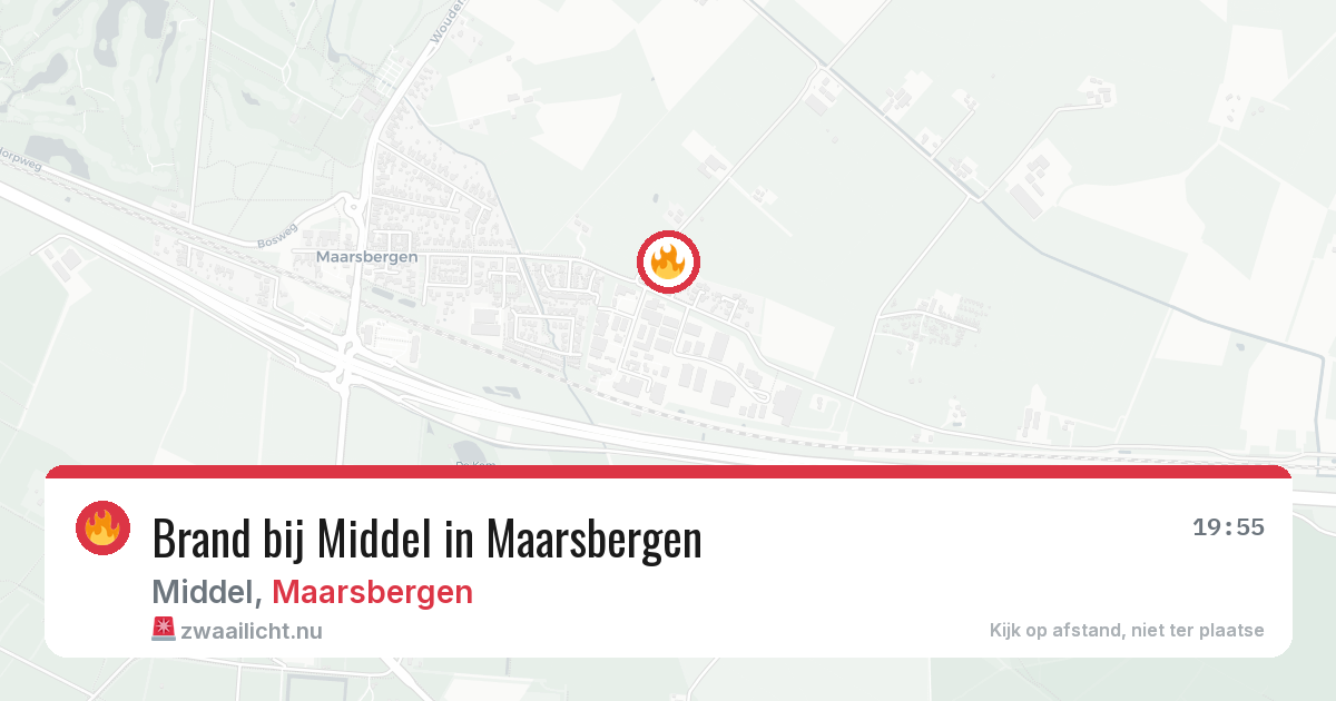 Brand bij Middel in Maarsbergen — 16 jul 2026
