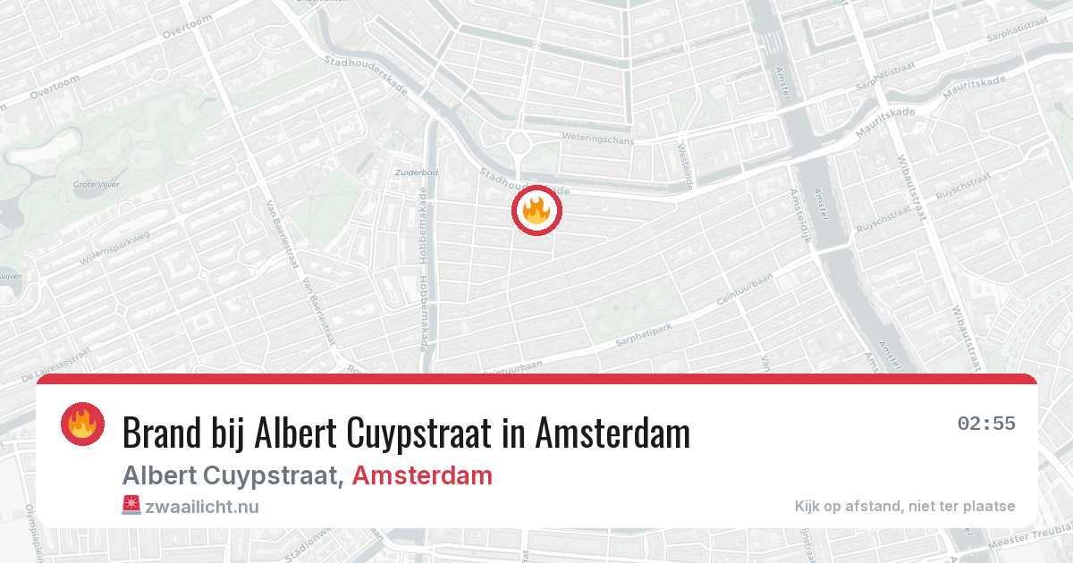 Brand bij Albert Cuypstraat in Amsterdam — 21 jul 2026