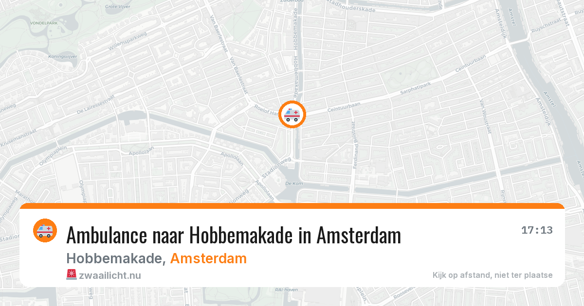 Ambulance naar Hobbemakade in Amsterdam — 24 mrt 2026