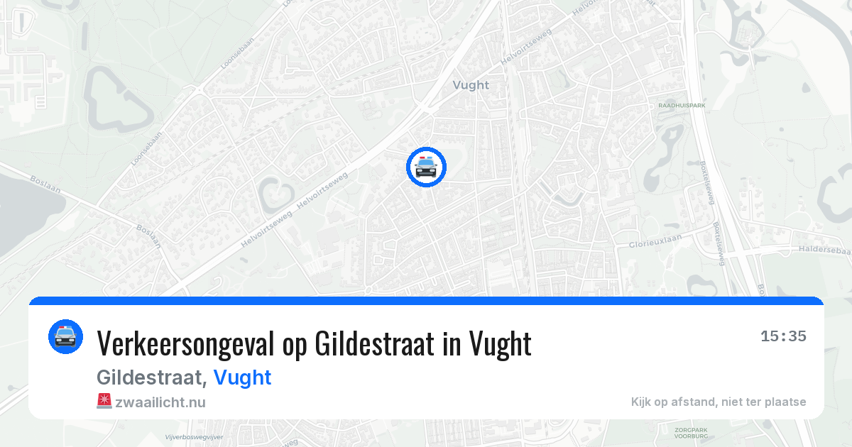 Verkeersongeval op Gildestraat in Vught — 19 jan 2026