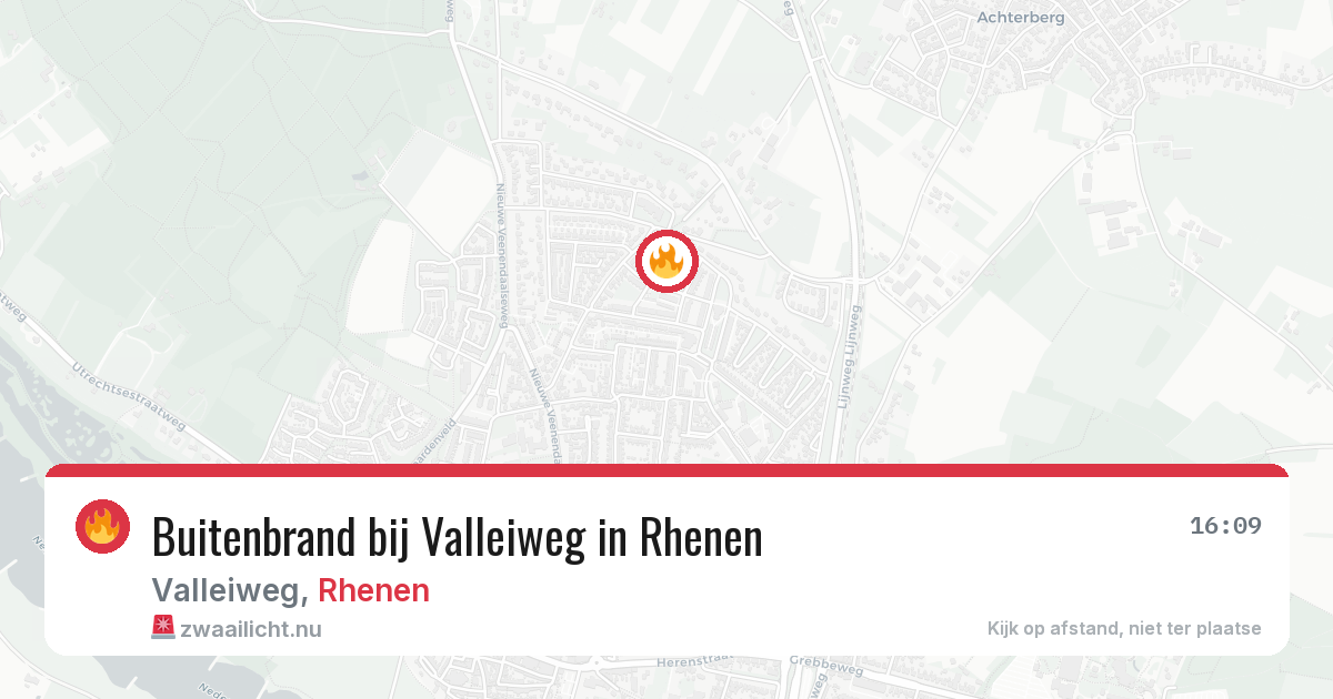 Buitenbrand bij Valleiweg in Rhenen — 2 apr 2026