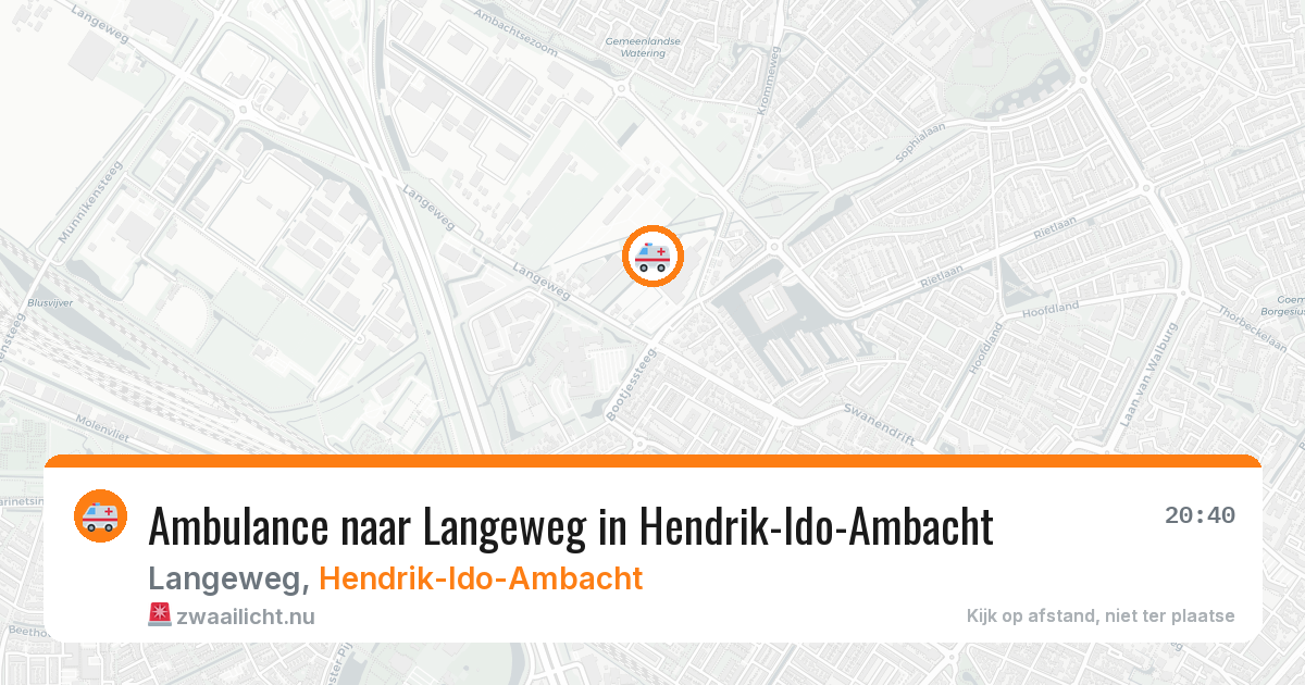 Ambulance naar Langeweg in Hendrik-Ido-Ambacht — 6 apr 2026