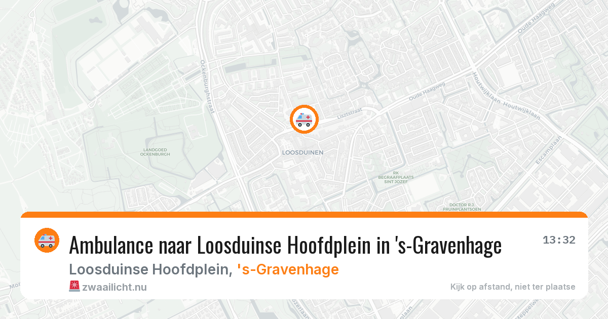Ambulance naar Loosduinse Hoofdplein in 's-Gravenhage — 22 mei 2026