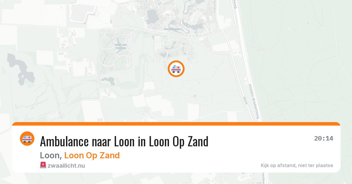 Ambulance naar Loon in Loon Op Zand — 19 mei 2026
